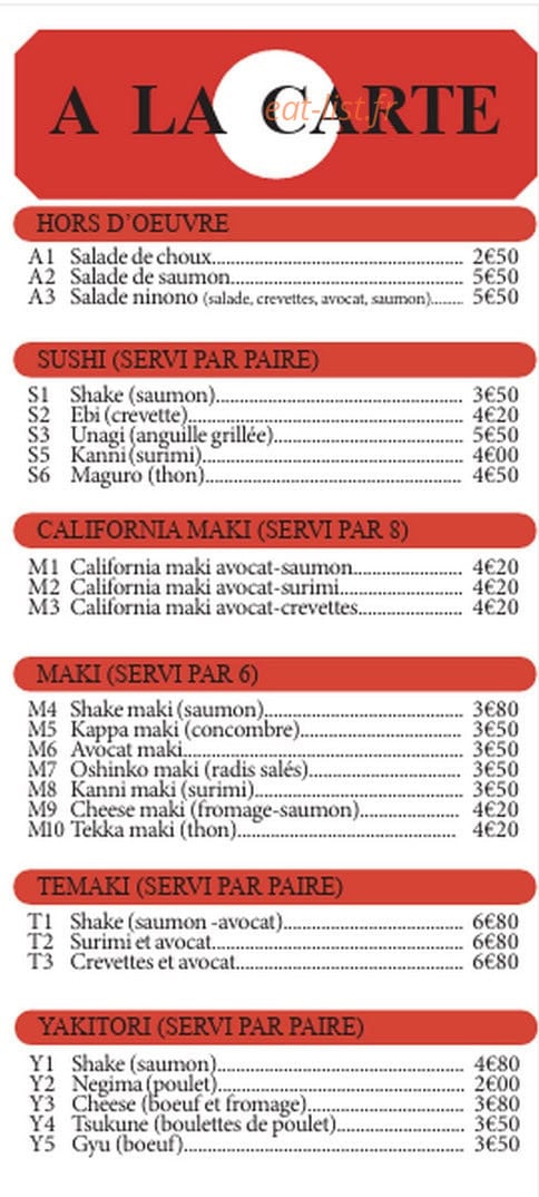 Gourmet de Gien — carte page 5