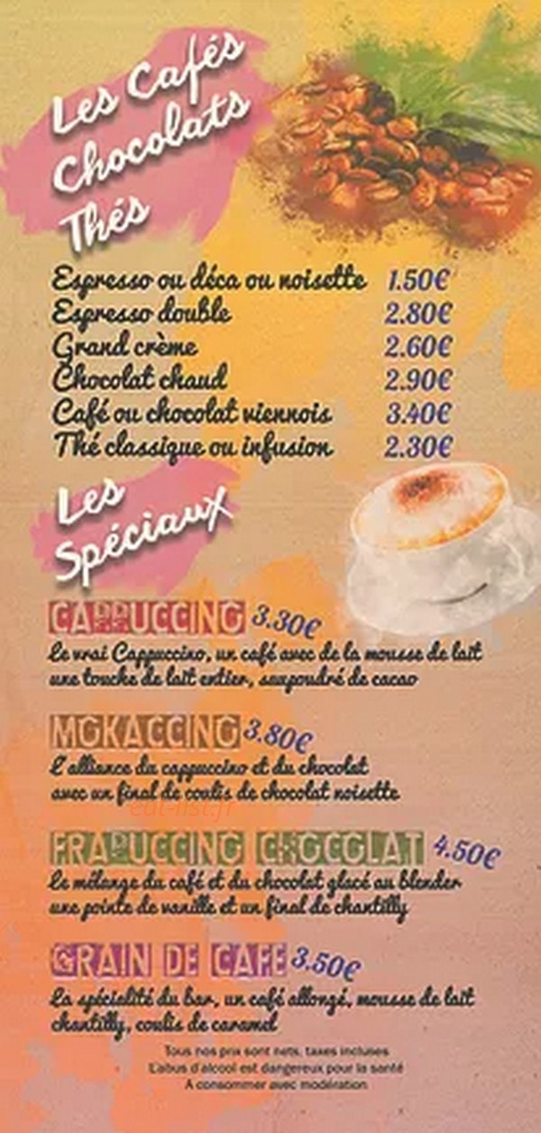 Grain de Café — carte page 9