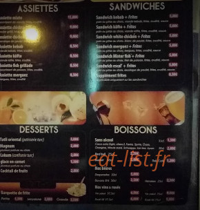 Kebab Burger — carte page 2