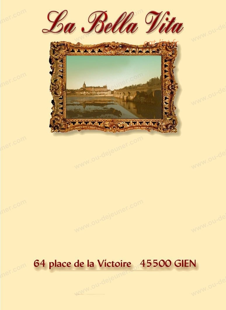 La Bella Vita — carte page 1