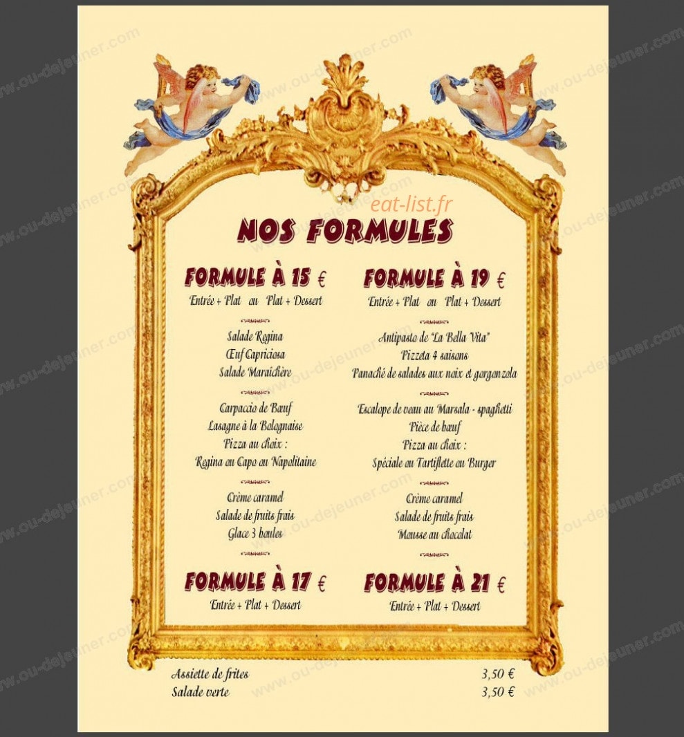 La Bella Vita — carte page 2