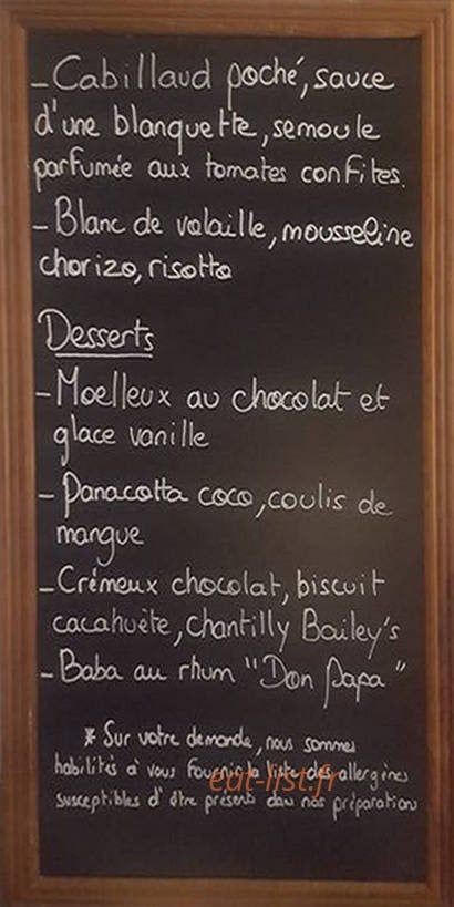 Le P'tit Bouchon — carte page 2