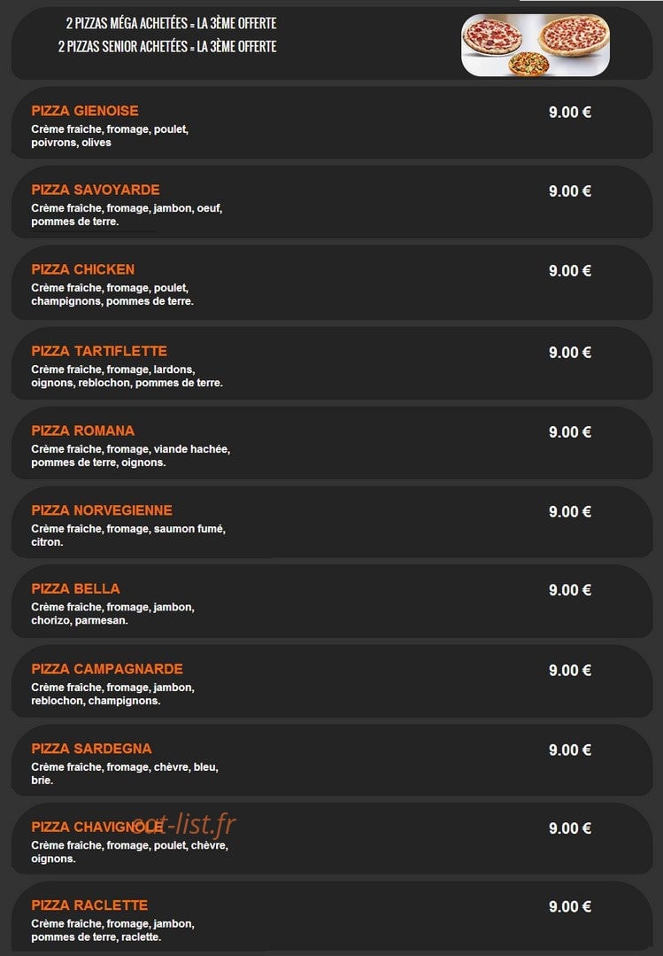 Pizza Dinapoli — carte page 5