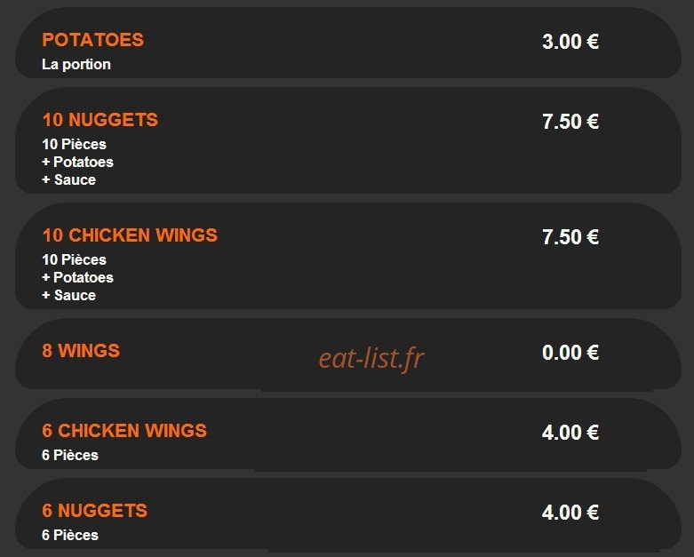 Pizza Dinapoli — carte page 6