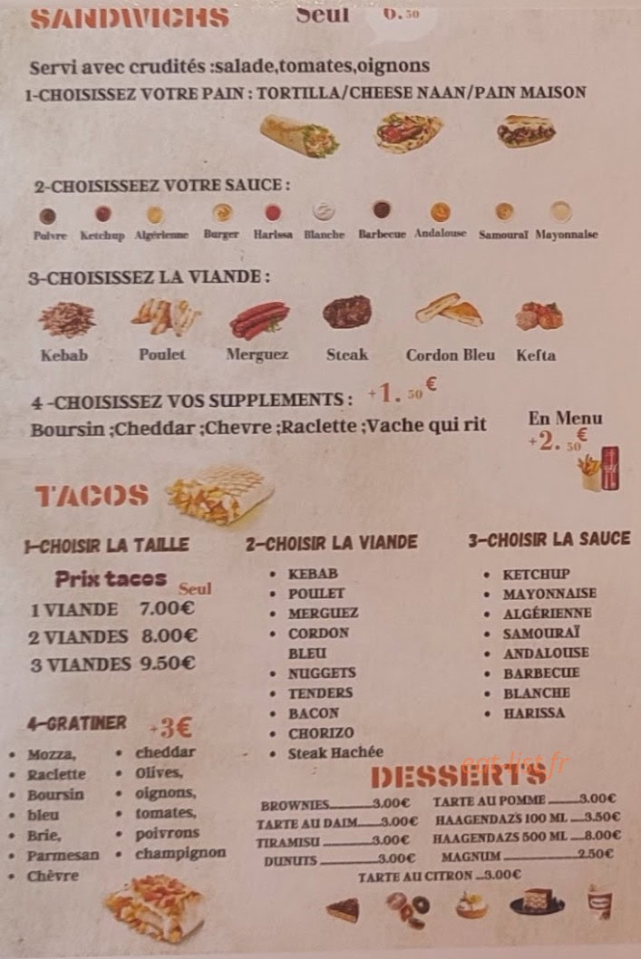 Yolla Food — carte page 4