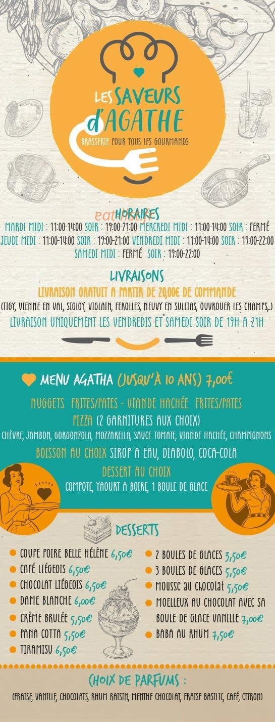 Les saveurs D'agathe — carte page 3