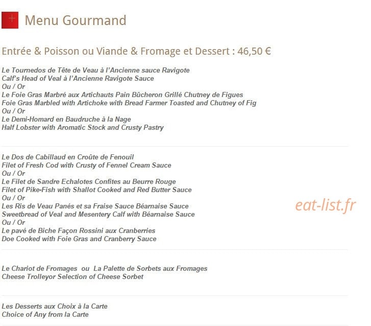 Auberge de Vienne — carte page 7