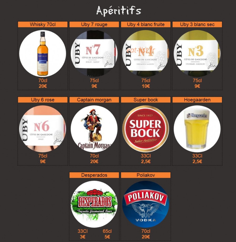 Hop'la Pizza — carte page 8