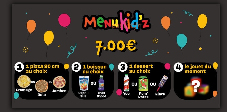 Hop'la Pizza — carte page 1
