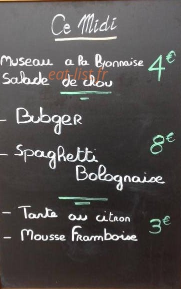 Le Bub — carte page 1