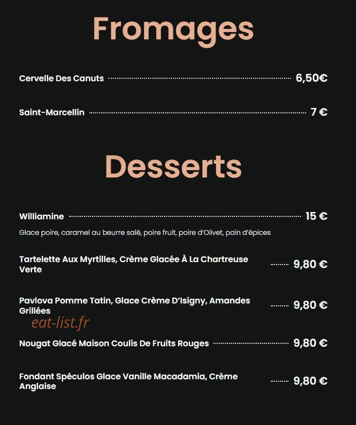 Bouchon Dix Vins — carte page 2