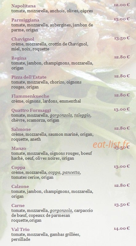 Le Val Trio — carte page 1