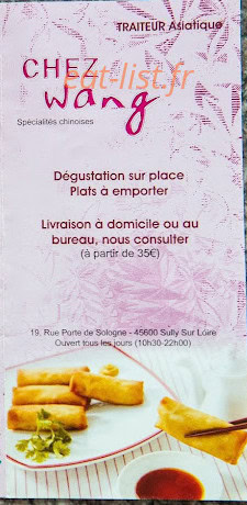 Chez Wang — carte page 1