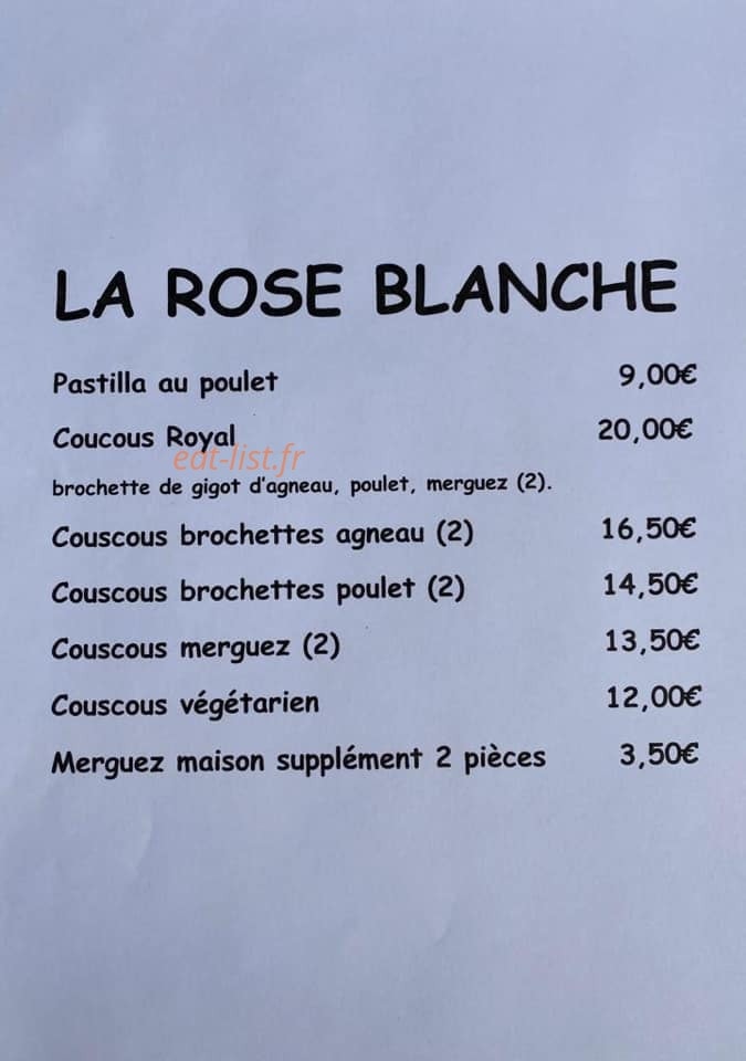 La rose blanche — carte page 1