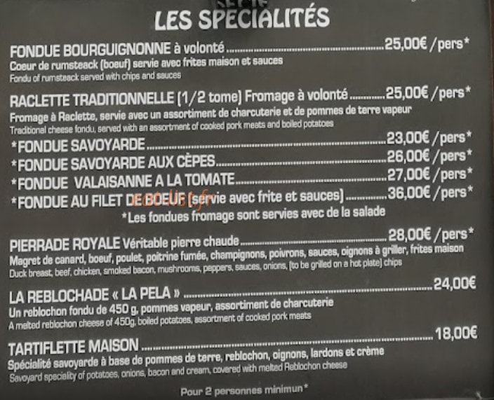 Café du Centre — carte page 2