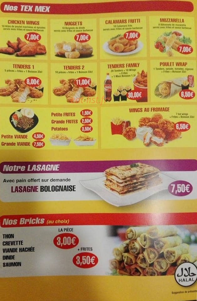 Oriental Pizzeria — carte page 5