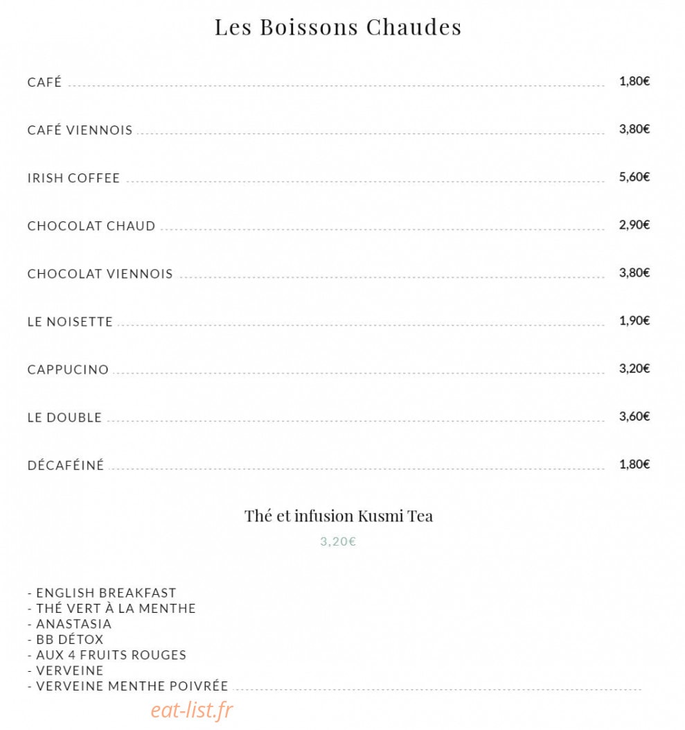 La cuizine — carte page 5