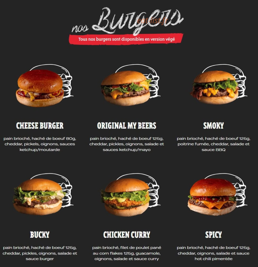 My Beers — carte page 1