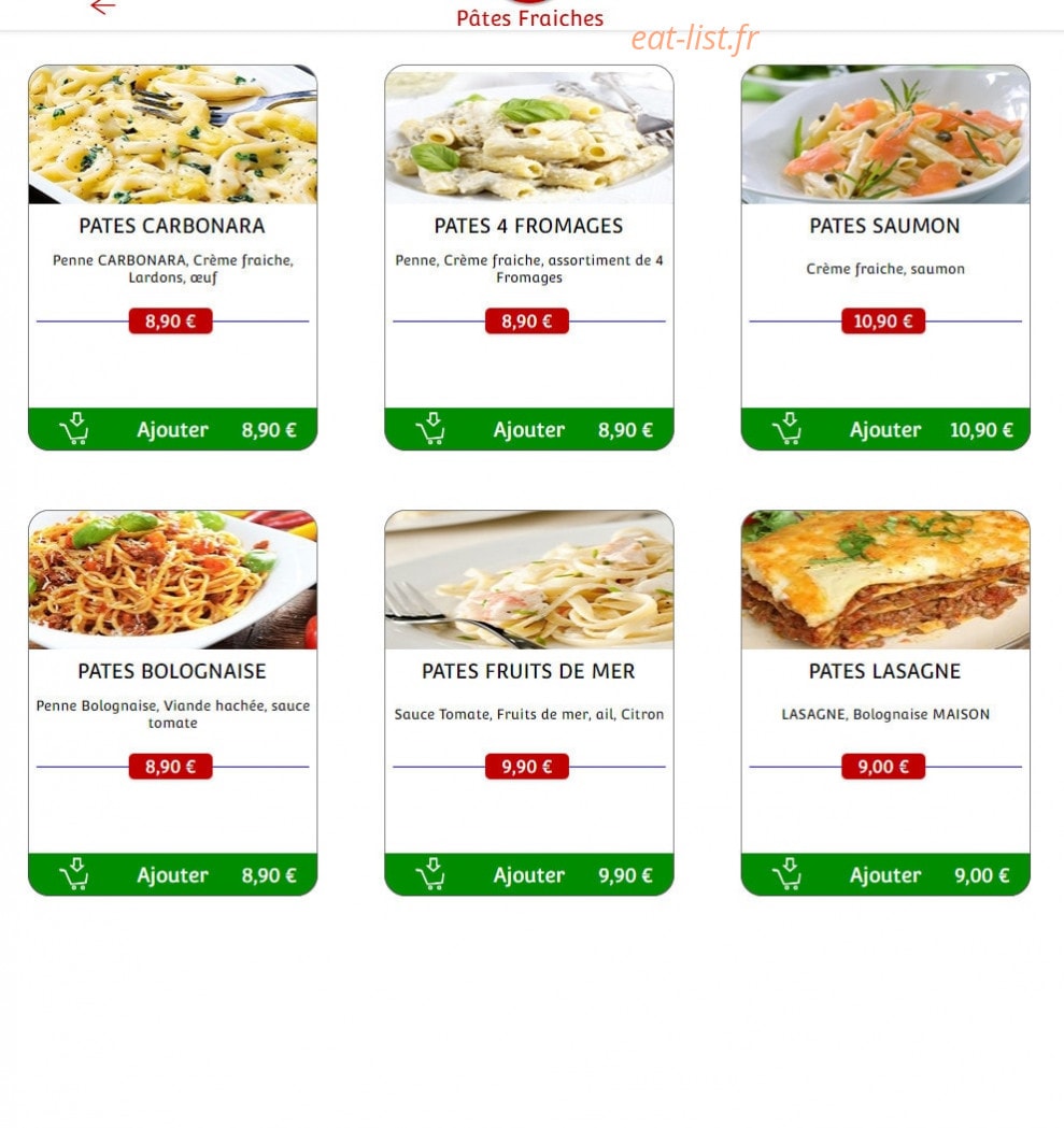 Pronto Pizza — carte page 5