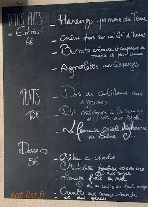 Nature et des Courgettes — carte page 1