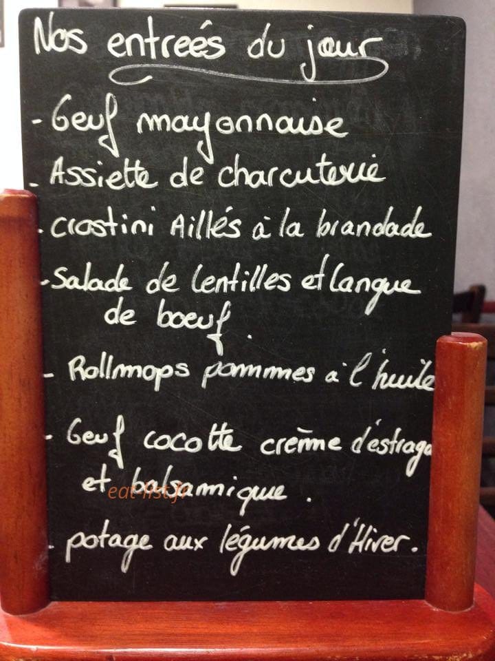 Le Café de la Place — carte page 1