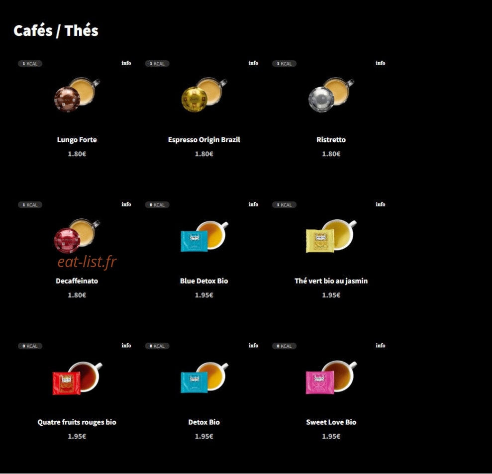 Eat Salad — carte page 16