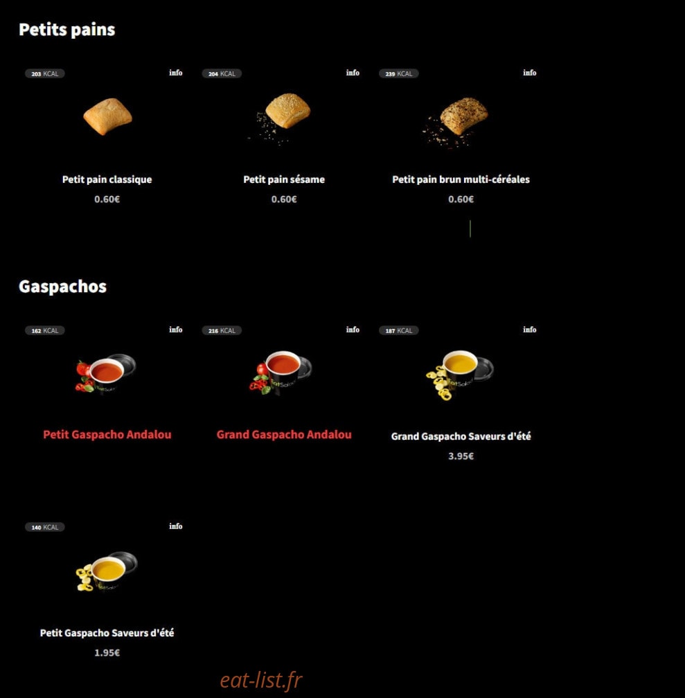 Eat Salad — carte page 7