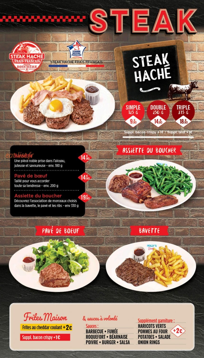 Holly's Diner — carte page 7