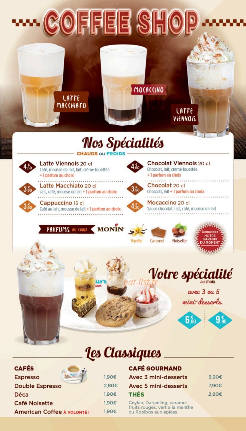 Holly's Diner — carte page 20