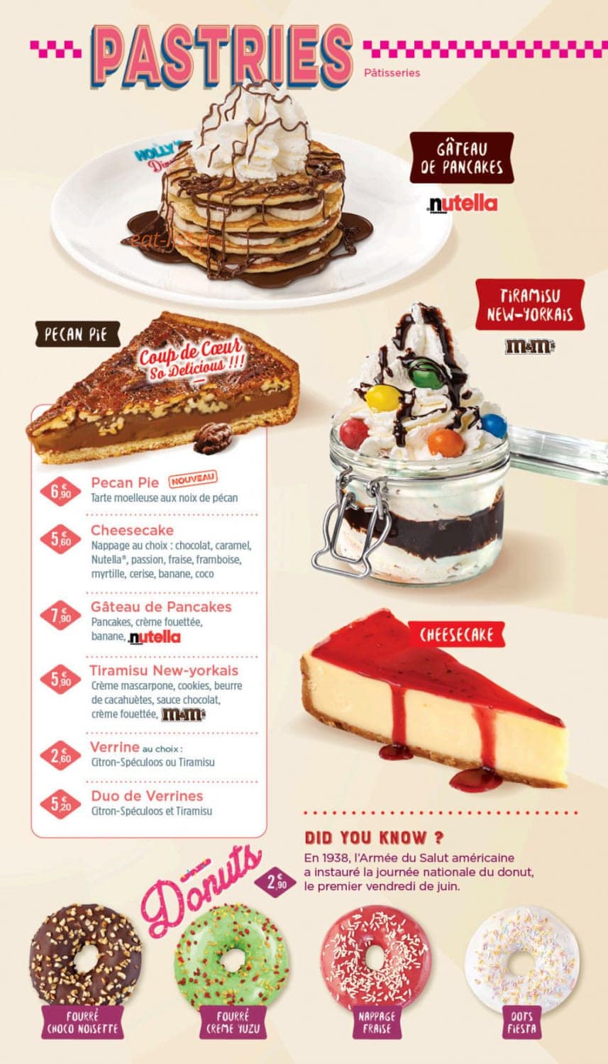 Holly's Diner — carte page 12