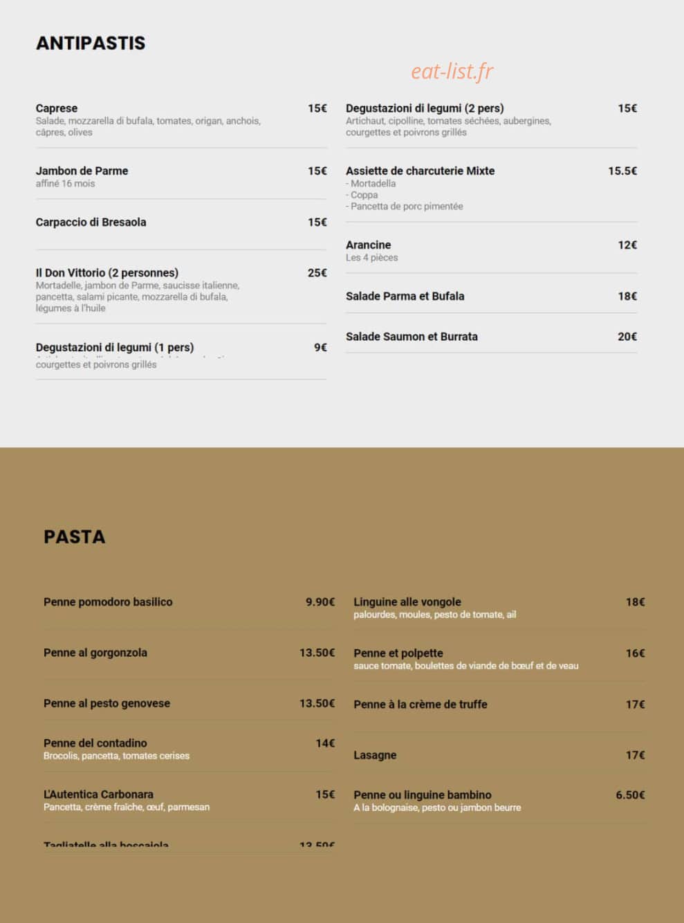 Il Don Vittorio — carte page 1