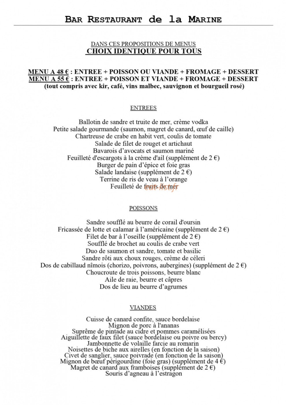 La Marine — carte page 7