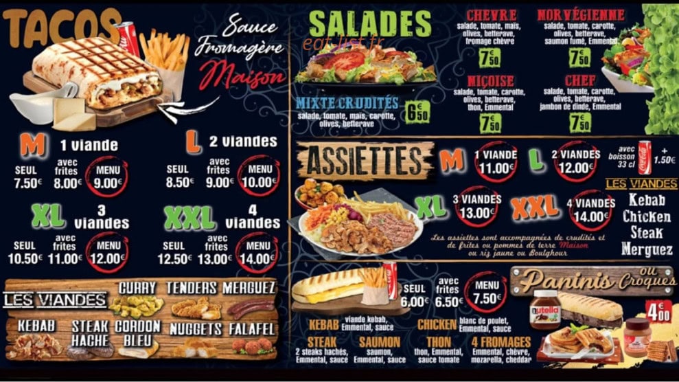 Régal food — carte page 4