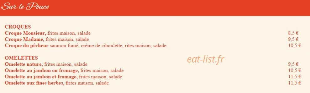 Bistro de Lisa — carte page 4