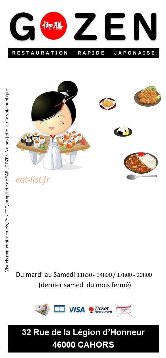 Gozen — carte page 1