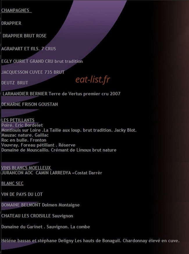 L'O à la Bouche — carte page 3