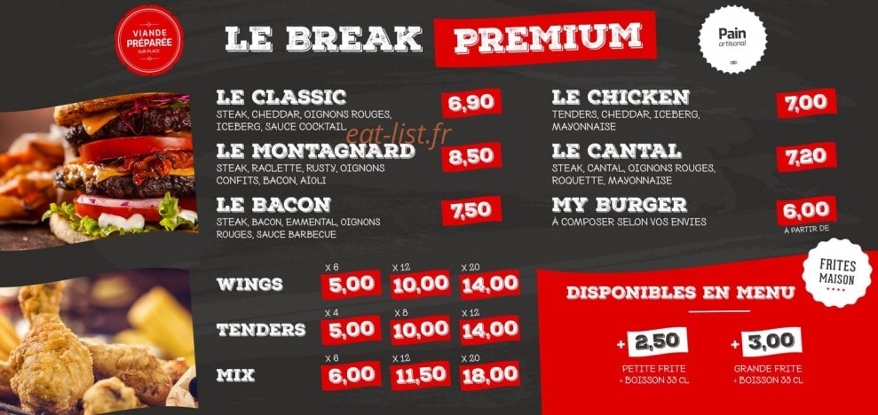 Le Break — carte page 1