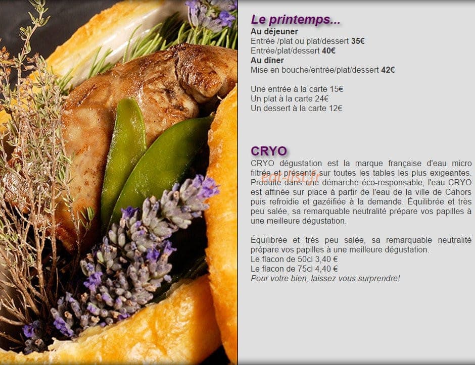 Le Marché — carte page 4