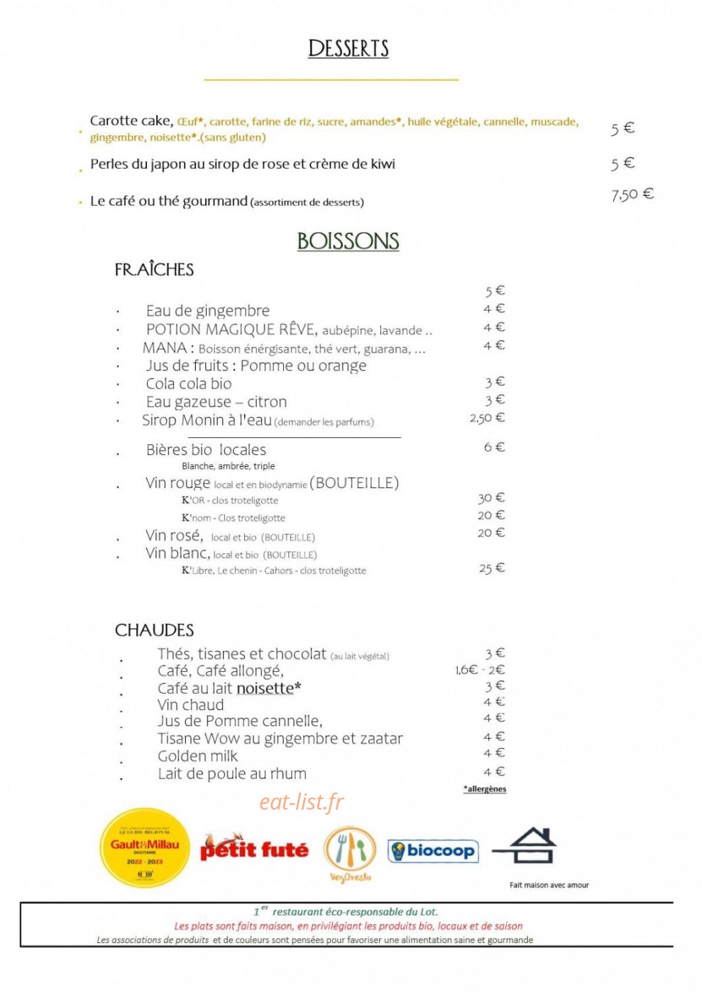 Lili Bowl — carte page 2
