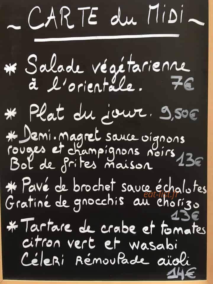 Rest'ò bistro — carte page 1