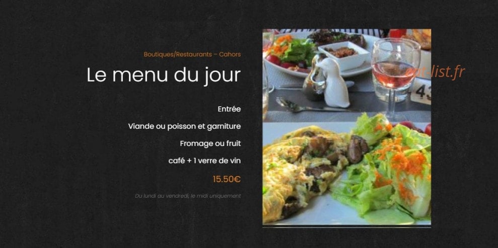 Terre Gourmande — carte page 1