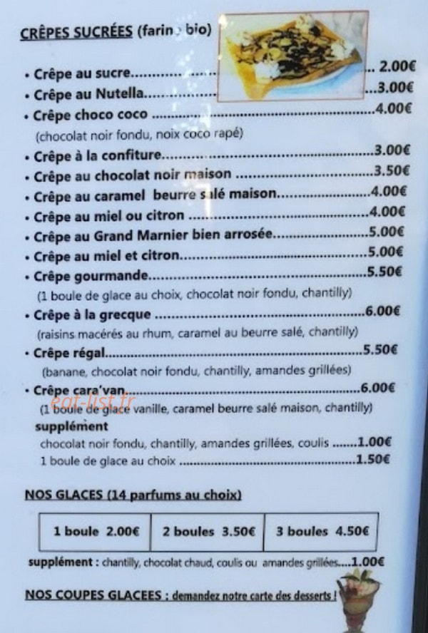 Pause Gourmande — carte page 2