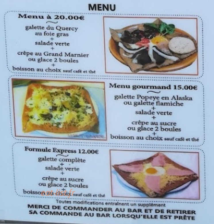 Pause Gourmande — carte page 3