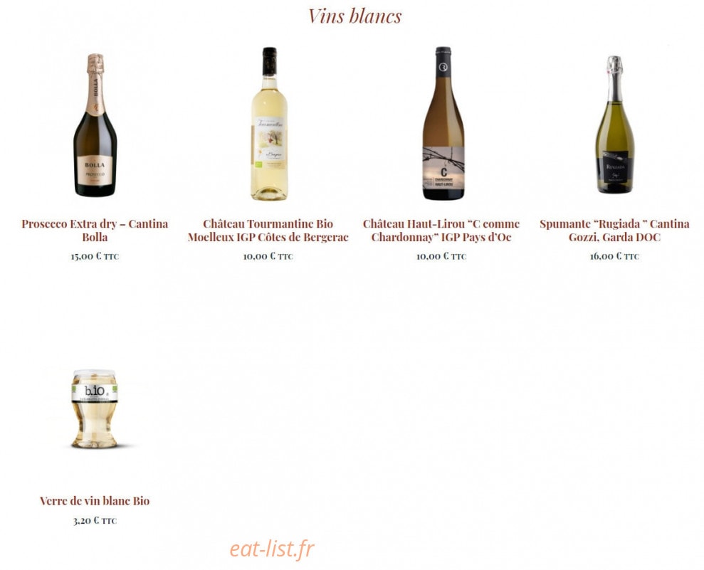 Pizz & Patiss — carte page 9