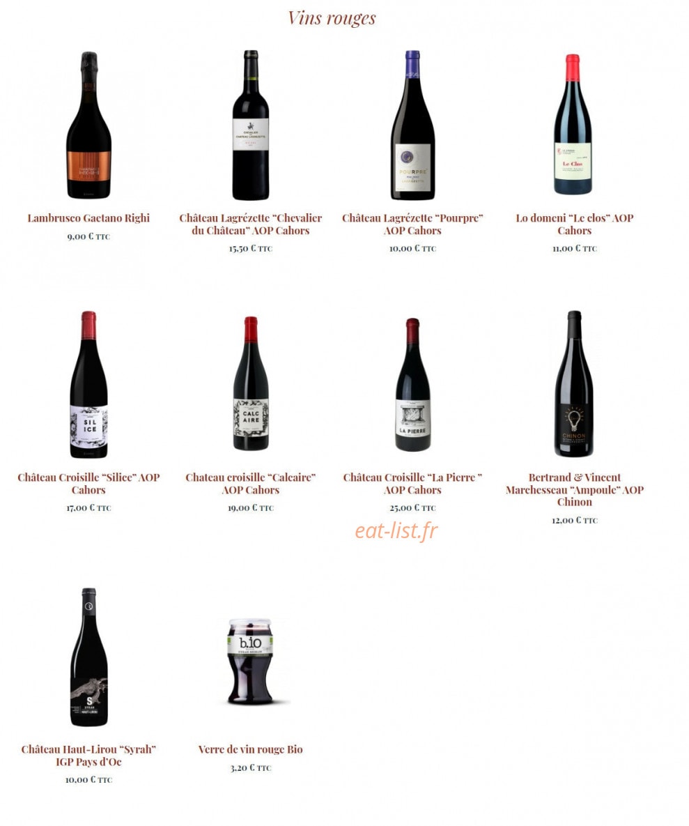 Pizz & Patiss — carte page 7
