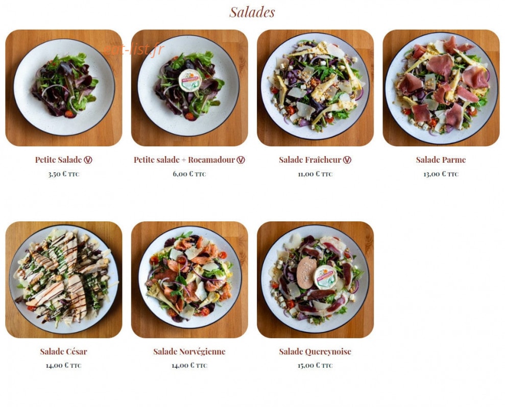 Pizz & Patiss — carte page 4