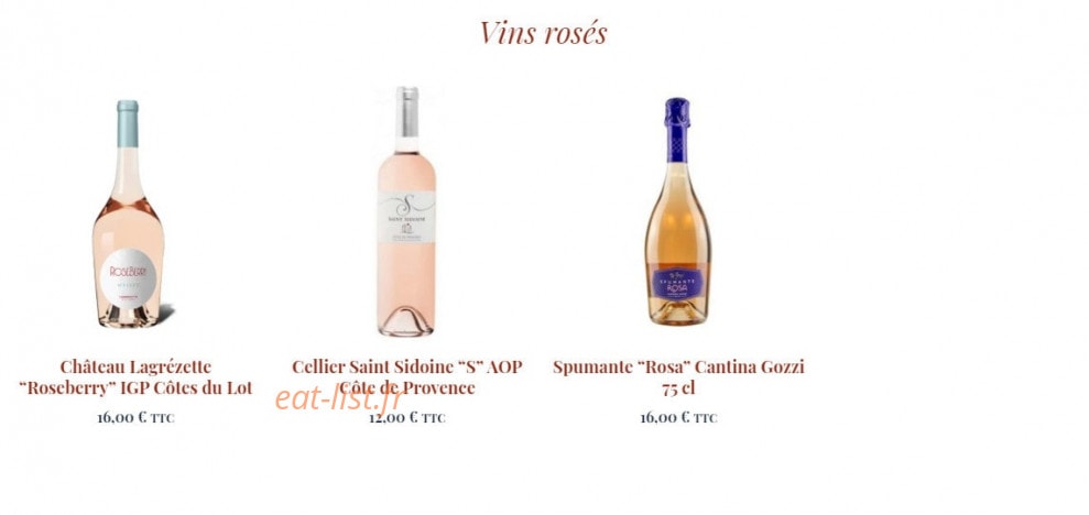 Pizz & Patiss — carte page 8