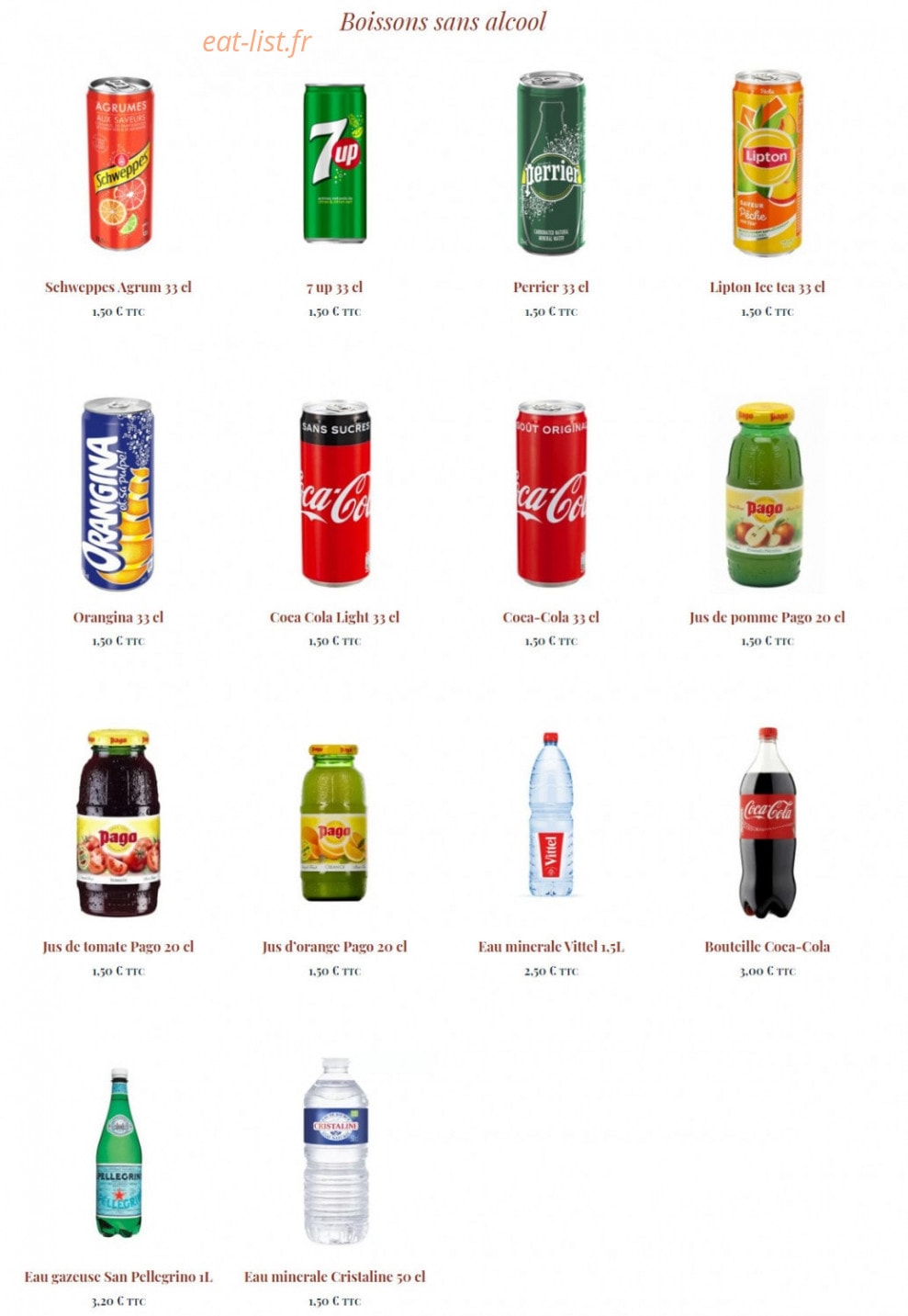 Pizz & Patiss — carte page 5