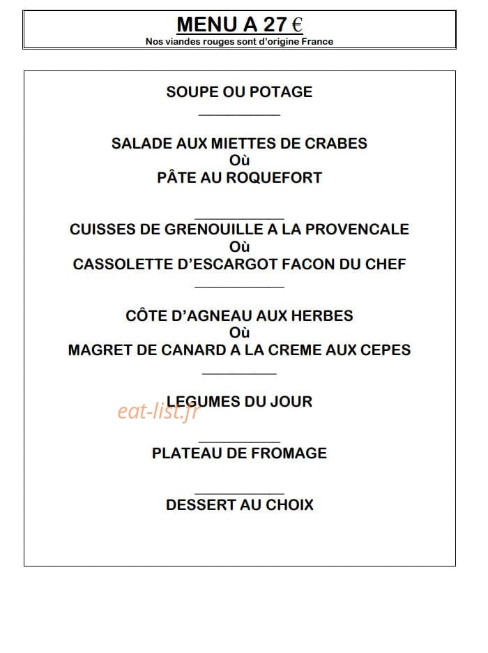 Restaurant la Bonne Table — carte page 3