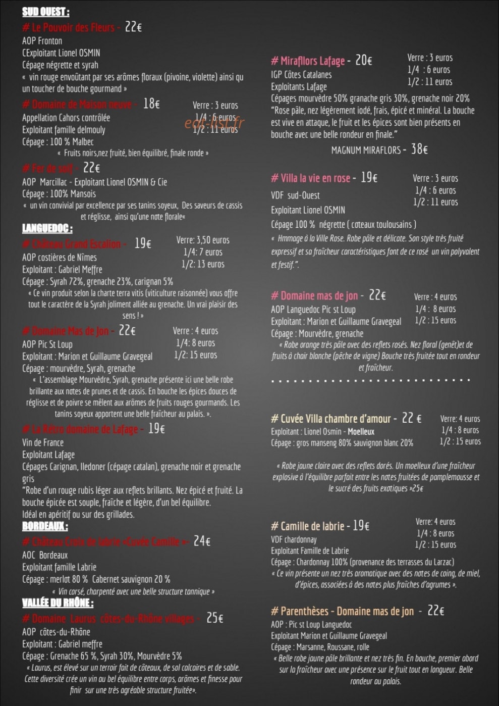 Bowling du Lot — carte page 10